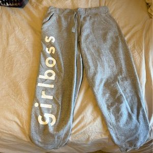 Grey Girlboss sweatpants